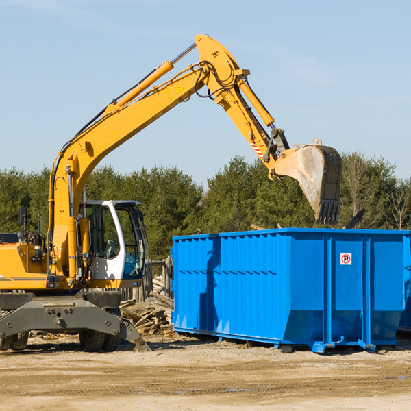 are there any restrictions on where a residential dumpster can be placed in Benwood West Virginia